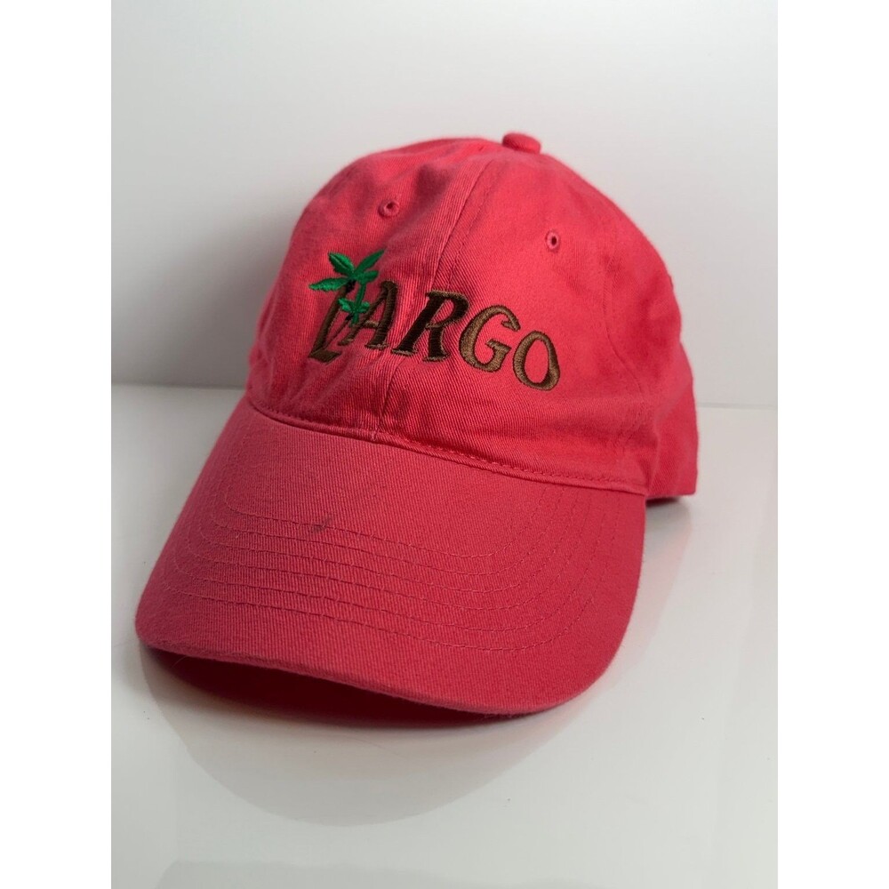 Brian Robinson Headwear Baseball Cap Men's Adjustable Coral Largo Palm Tree